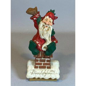 David Frykman Portfolio Signed Santa Claus Christmas 1995 Holiday Coynes Chimney